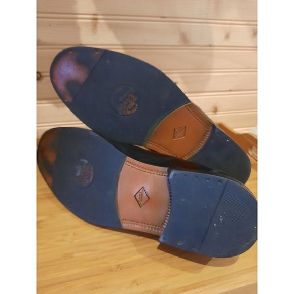 Diplomats Mens Black Italian Leather Loafers Tasseled Sz.9D - Picture 8 of 8